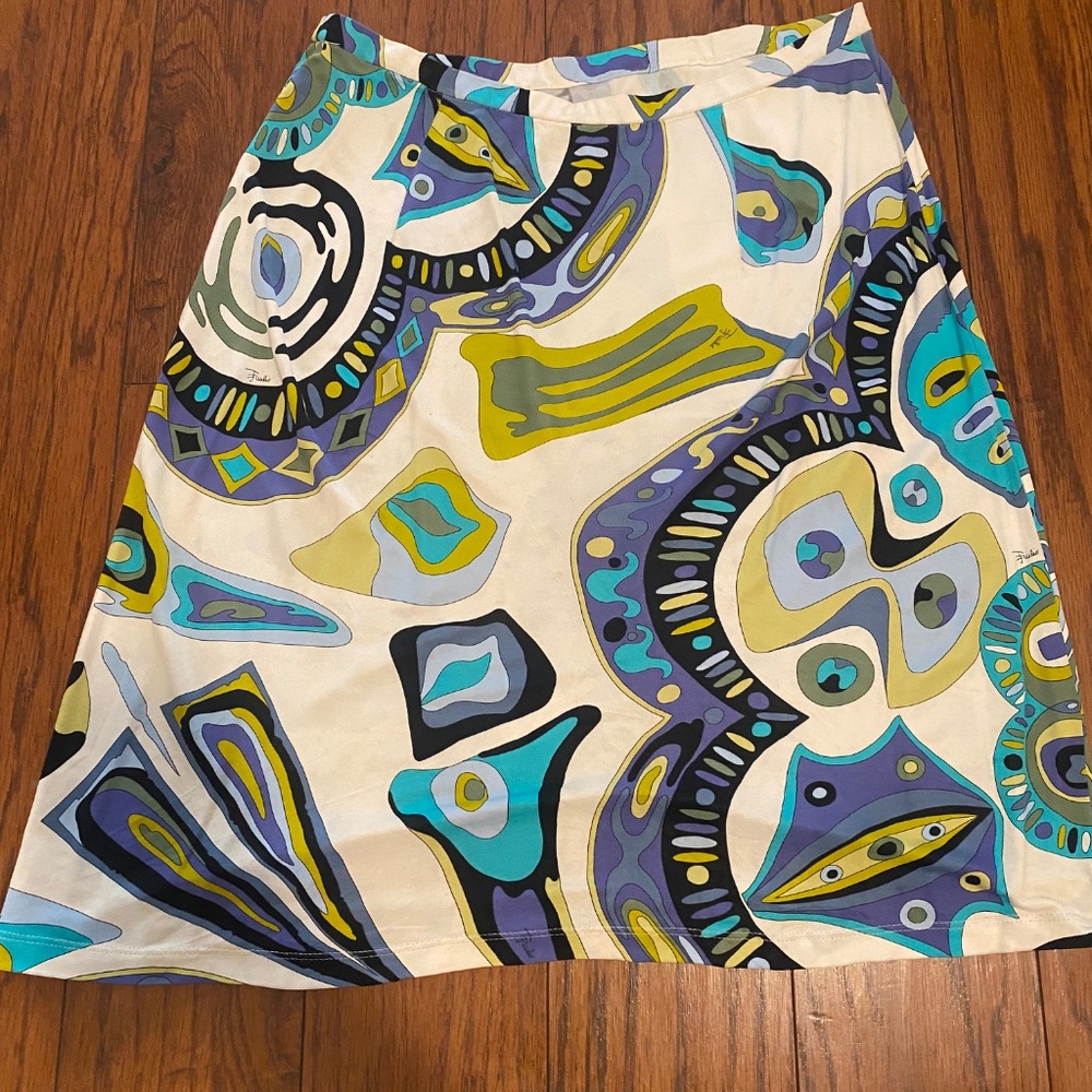 Emilio pucci skirt sz 10 - Picture 5 of 13
